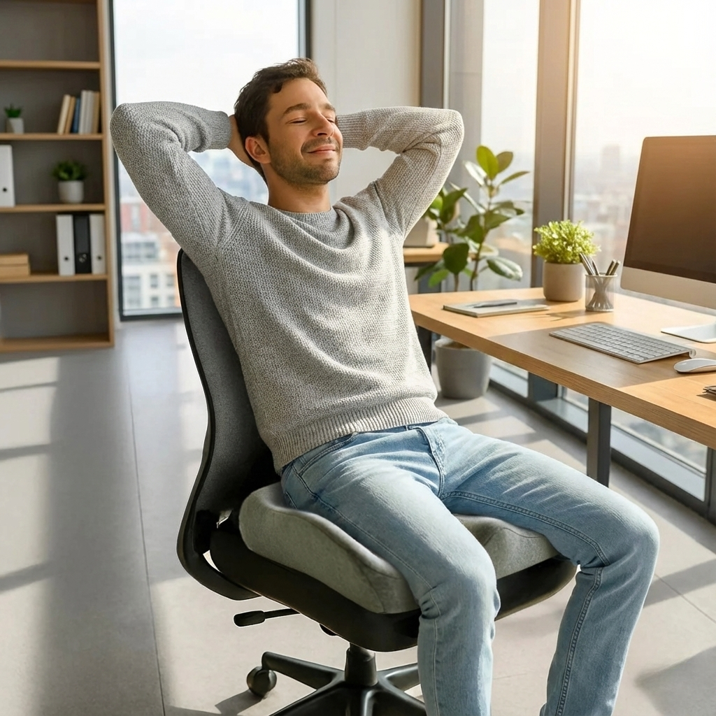 Orthopädisches Aufrecht-Sitzkissen