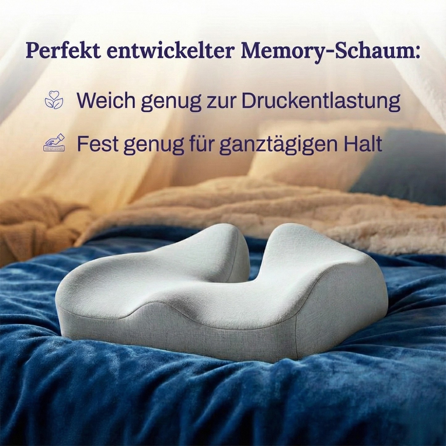 Orthopädisches Aufrecht-Sitzkissen